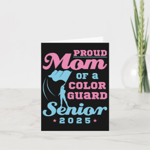 Tarjeta Graduación De Las Banderas De La Senior Mom De Col