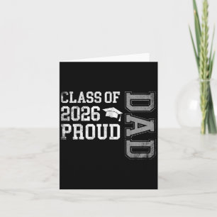 Tarjeta Graduación De Licenciatura De 2026 Orgulloso Padre