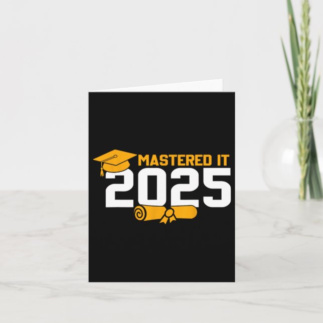 Tarjeta Graduación De Máster En 2025 (Anverso)