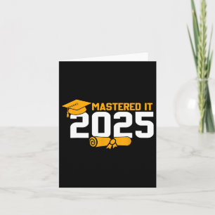 Tarjeta Graduación De Máster En 2025