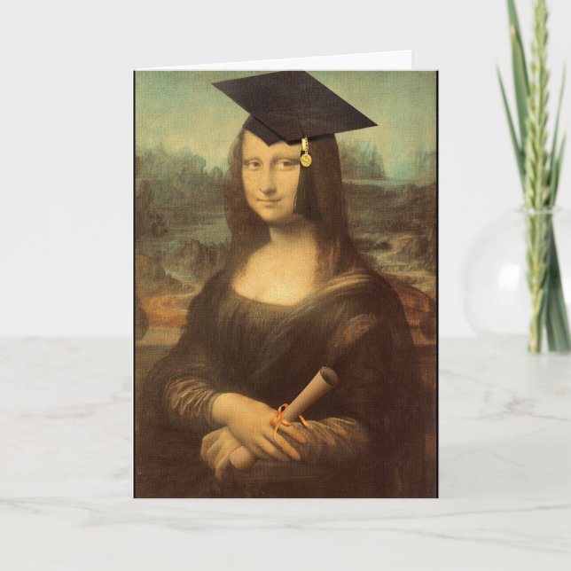 Tarjeta Graduación de Mona Lisa (Anverso)