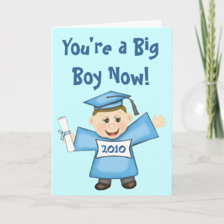 Tarjeta Graduación de niño de preescolar/jardín de infanci