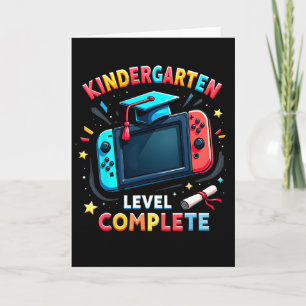 Tarjeta Graduación de nivel de jardín de infancia completa