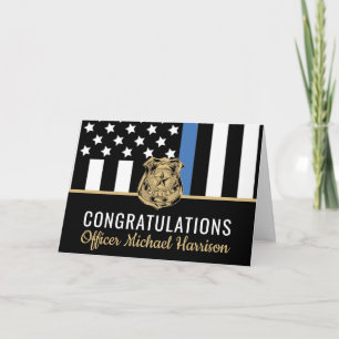 Tarjeta Graduación de Oficiales de Policía de la Fuerza de