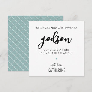 Tarjeta Graduación de personalizado Moderno y Cuto Godson