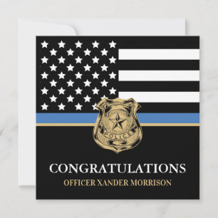 Tarjeta Graduación de Policía Oficial de Cumplimiento de l