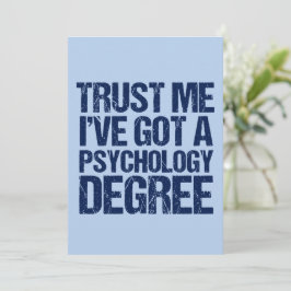 Tarjeta Graduación de Psicóloga Graduada Cita de psicólogo