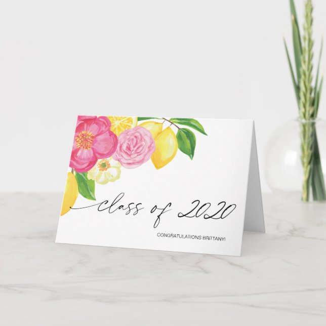 Tarjeta Graduación de secundaria Regalos Universitarios Gr (Anverso)