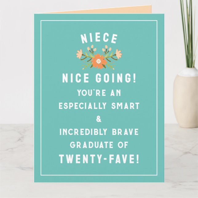 Tarjeta Graduación de sobrina 2025 (Anverso)