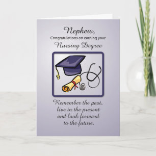 Tarjeta Graduación de sobrino en licenciatura de enfermerí