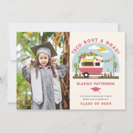 Tarjeta Graduación de Taco Truck Photo Kids