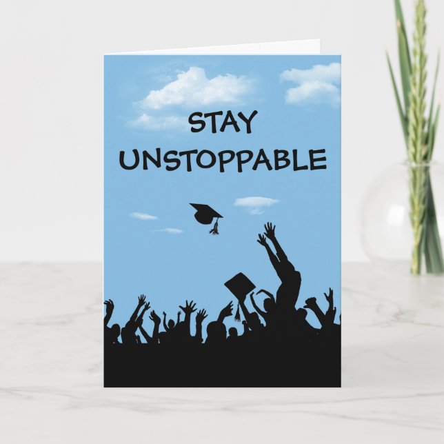 Tarjeta Graduación de texto ininterrumpida (Anverso)