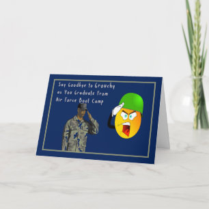 Tarjeta Graduación del campamento de la fuerza aérea cómic