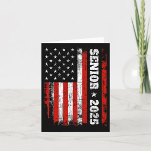 Tarjeta Graduación Diseño De Camisas 2025 Con Bandera Esta