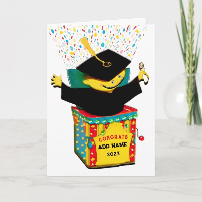 Tarjeta Graduación divertida (Anverso)