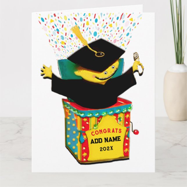 Tarjeta Graduación Divertida (Anverso)