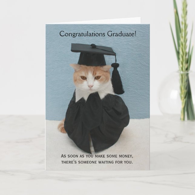 Tarjeta Graduación divertida (Anverso)