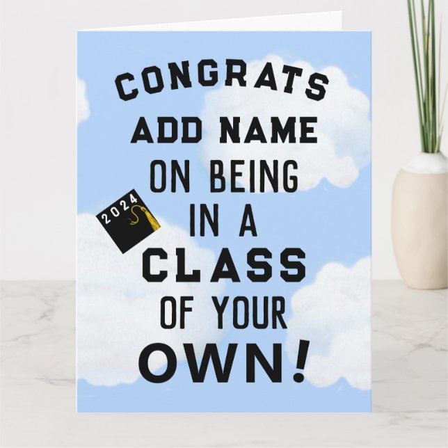 Tarjeta Graduación divertida (Anverso)