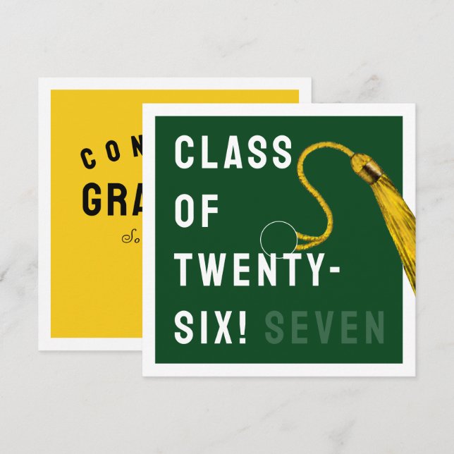 Tarjeta Graduación divertida 2025 (Anverso / Reverso)