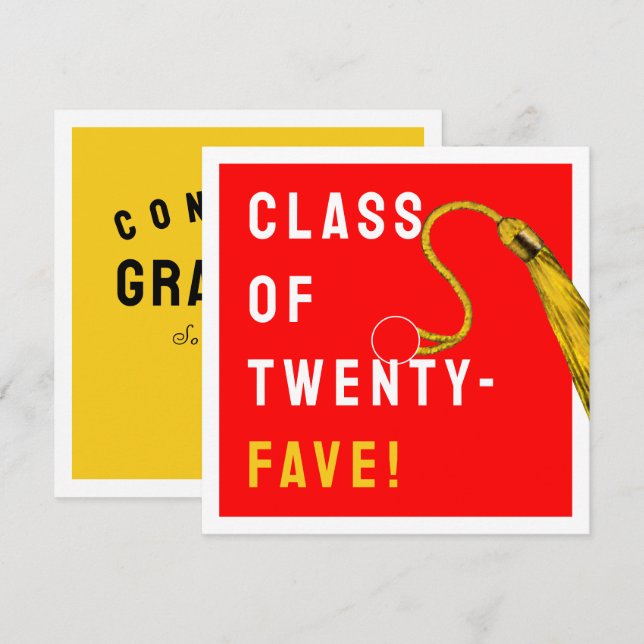 Tarjeta Graduación divertida 2025 (Anverso / Reverso)