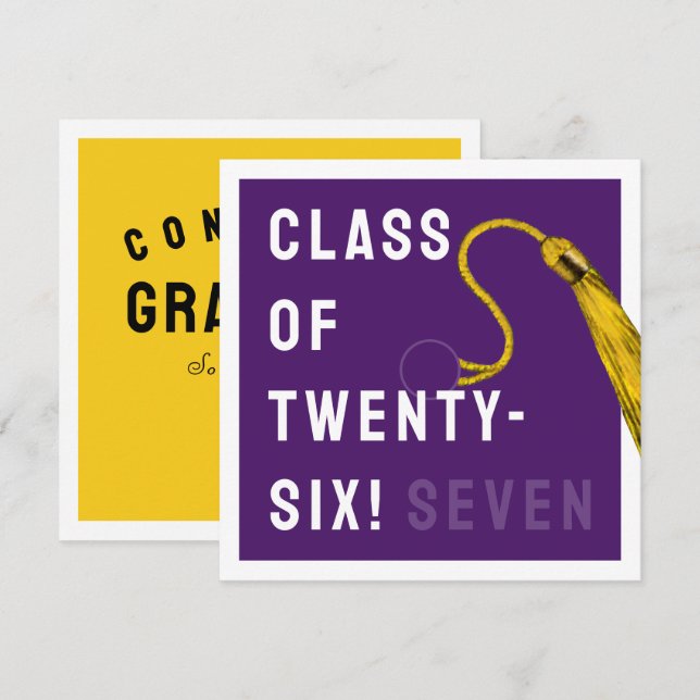 Tarjeta Graduación divertida 2025 (Anverso / Reverso)