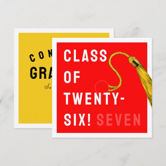 Tarjeta Graduación divertida 2025 (Anverso / Reverso)