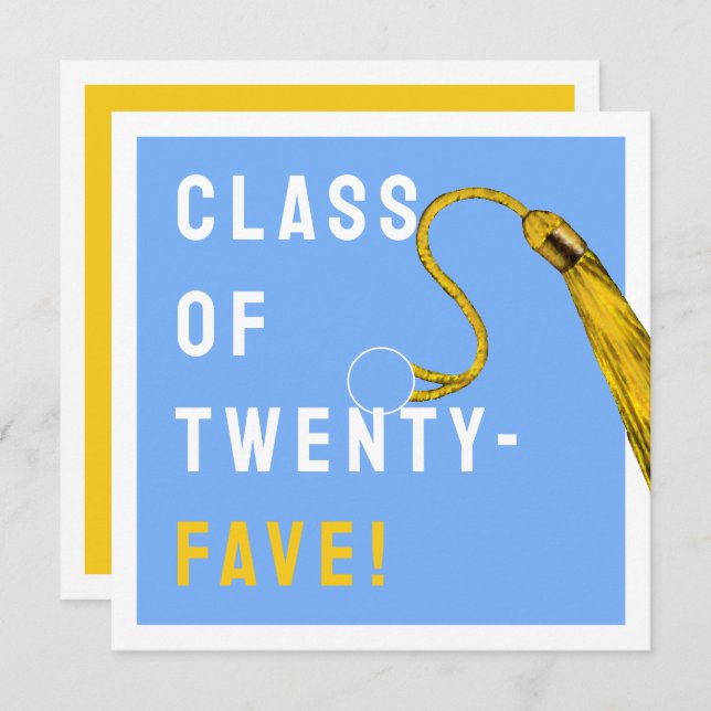 Tarjeta Graduación divertida 2025 (Anverso / Reverso)