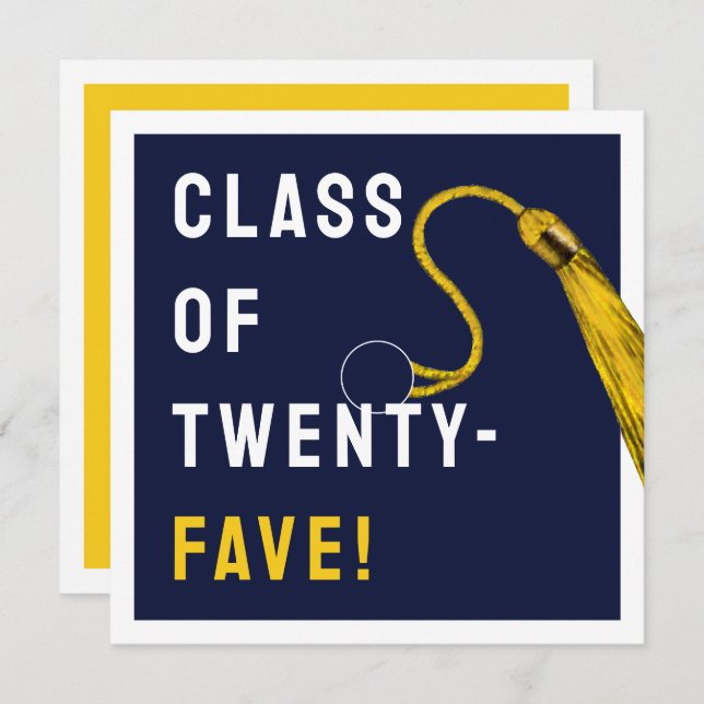 Tarjeta Graduación divertida 2025 (Anverso / Reverso)