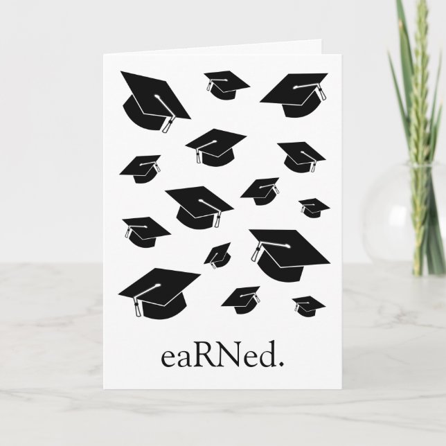 Tarjeta Graduación divertida de enfermera (Anverso)