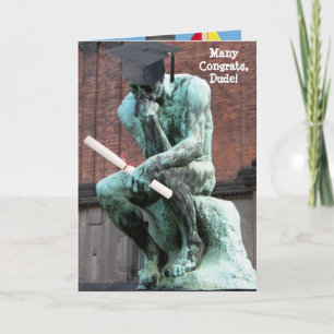 Tarjeta Graduación divertida de pensadores