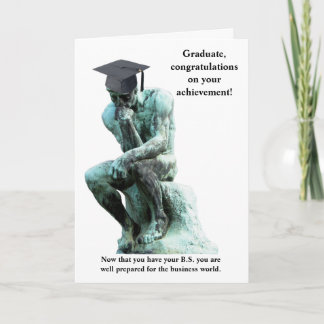 Tarjeta Graduación divertida de Personalizables