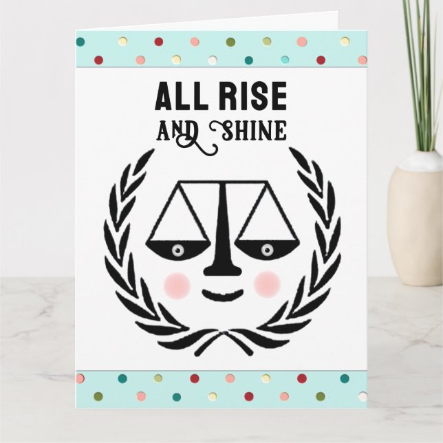 Tarjeta Graduación divertida en la Facultad de Derecho (Anverso)