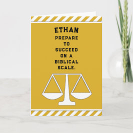 Tarjeta Graduación en Facultad de Derecho