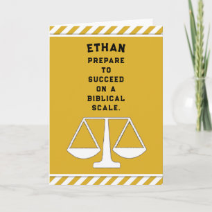 Tarjeta Graduación en Facultad de Derecho