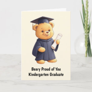 Tarjeta Graduación en guardería de Teddy Bear