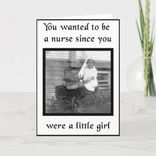 Tarjeta Graduación en la escuela de enfermería