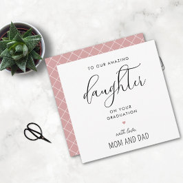 Tarjeta Graduación en la Escuela de Hija Moderna y Cuta