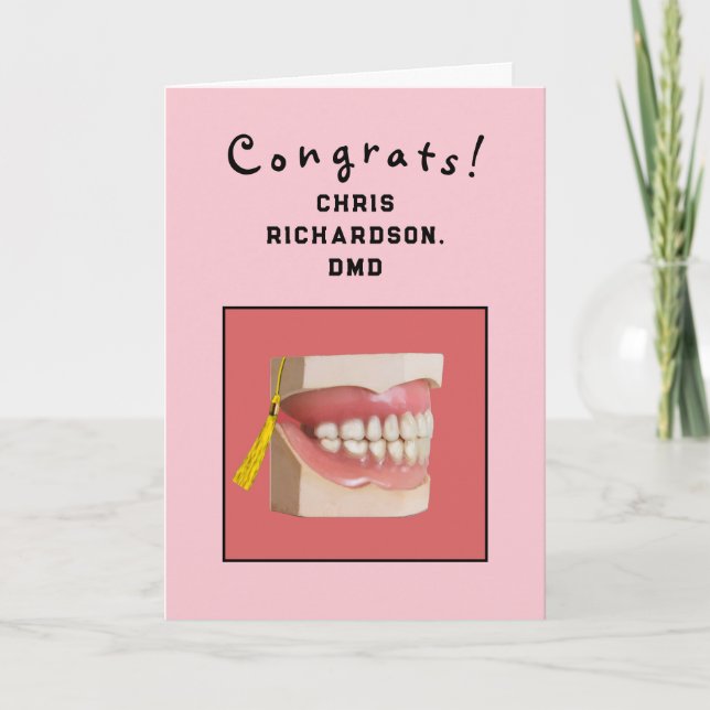 Tarjeta Graduación en la escuela dental 2025 (Anverso)