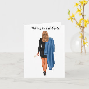 Tarjeta Graduación en la Facultad de Derecho de Moda de pe