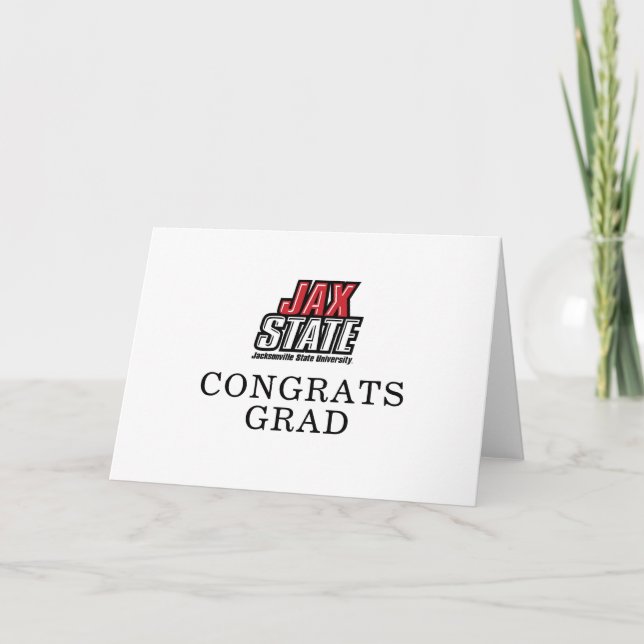 Tarjeta Graduación en la Universidad Estatal de Jacksonvil (Anverso)