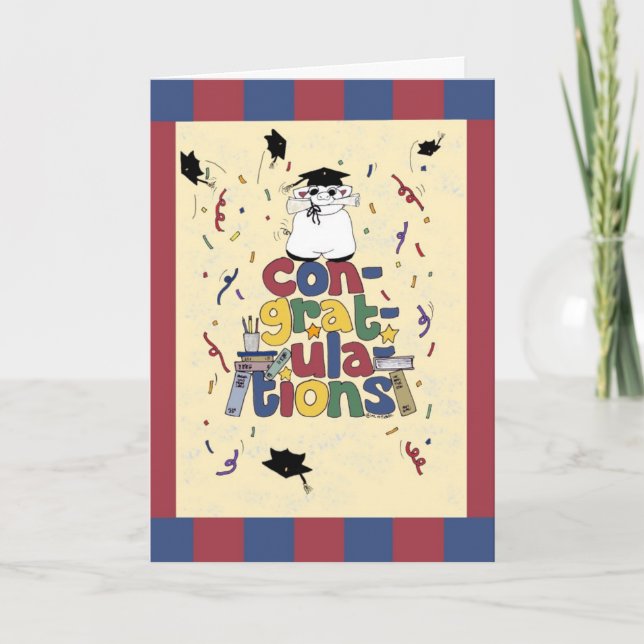 Tarjeta Graduación - enhorabuena (Anverso)