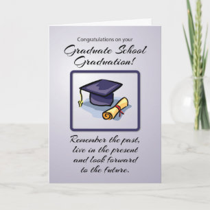 Tarjeta Graduación escolar, recordar el pasado