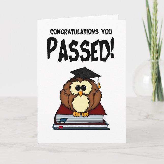 Tarjeta Graduación/exámenes - PA de la graduación de la (Anverso)