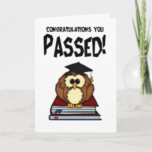Tarjeta Graduación/exámenes - PA de la graduación de la
