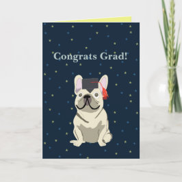Tarjeta Graduación, Felicidades Graduado! Bulldog Francés