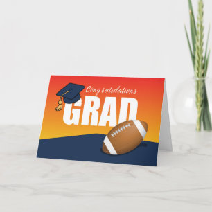 Tarjeta Graduación Felicitaciones a deportista de fútbol
