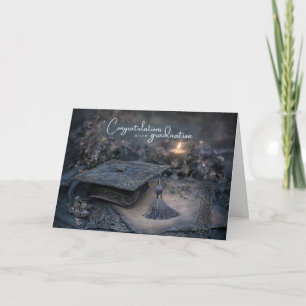 Tarjeta Graduación Felicitaciones Romance Oscuro Elegante