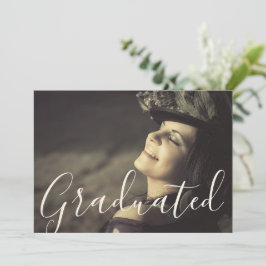 Tarjeta Graduación Graduada De Fotografía De Moda Gold Spa