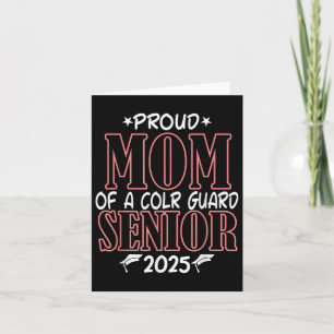 Tarjeta Graduación Graduada Gratuita De Colour Guard Senio