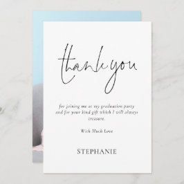 Tarjeta Graduación informal de fotos en guiones